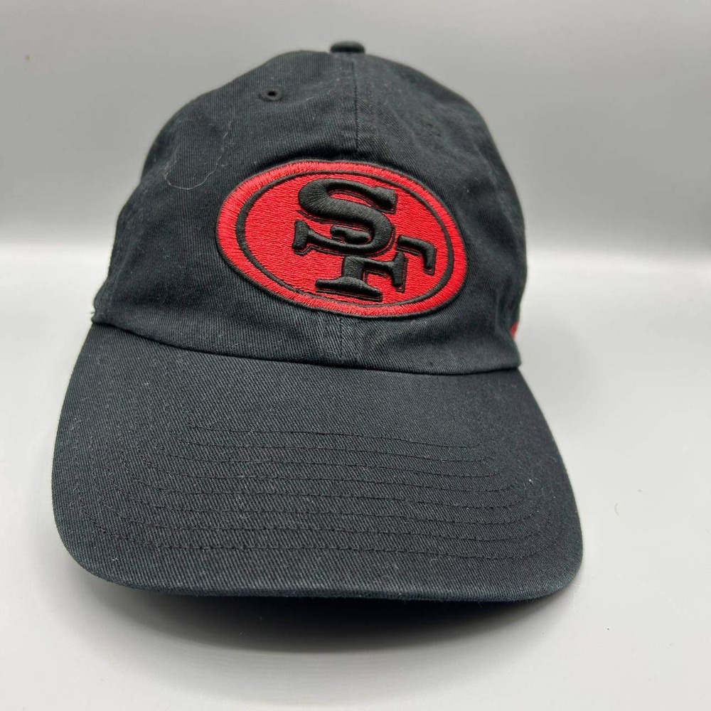San Francisco 49ers Hat Men Black Red‎ 47 Brand NFL Strap Back Cap Cotton